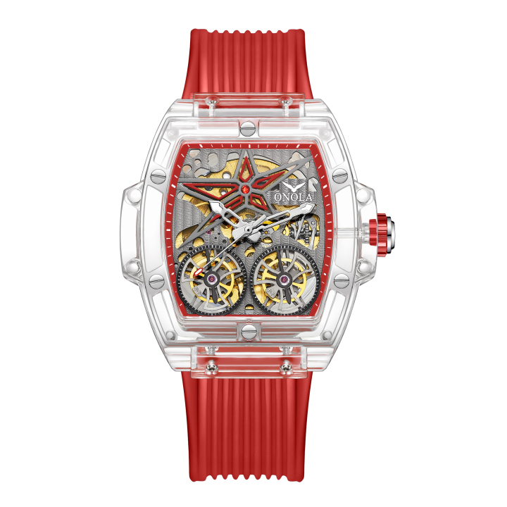 ONOLA 6828 Luxury Watches Men Watch Mechanical Tourbillon Wristwatc