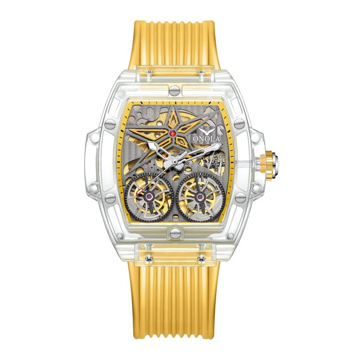 ONOLA 6828 Luxury Watches Men Watch Mechanical Tourbillon Wristwatc