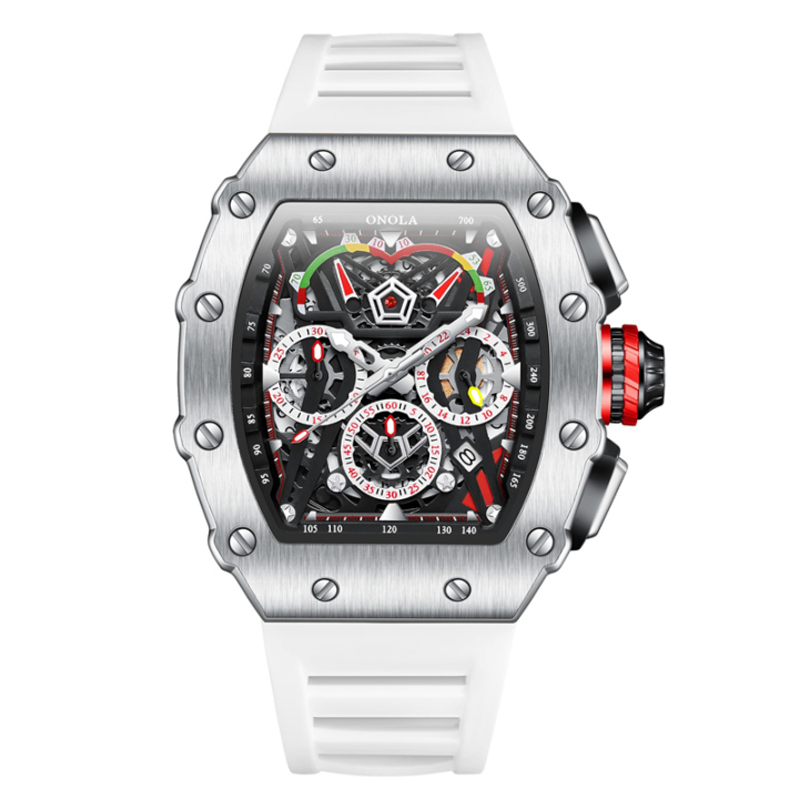ONOLA 6827 Luminous Waterproof Wrist Watch Men's Quartz Watches With Chronograph Analog
