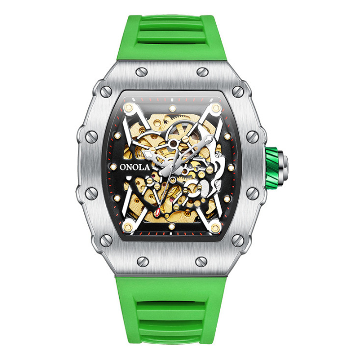 Fashion ONOLA 3829 Men's Watch Luxury Automatic Mechanical Watches Stylish Hollow Waterproof Watches 