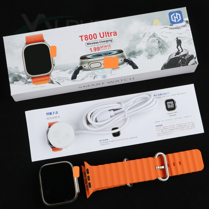 T800 Ultra Smartwatch 1.99 Inch Big Screen relogio montre reloj inteligente T800 Pro Max Smart Watch Series 8