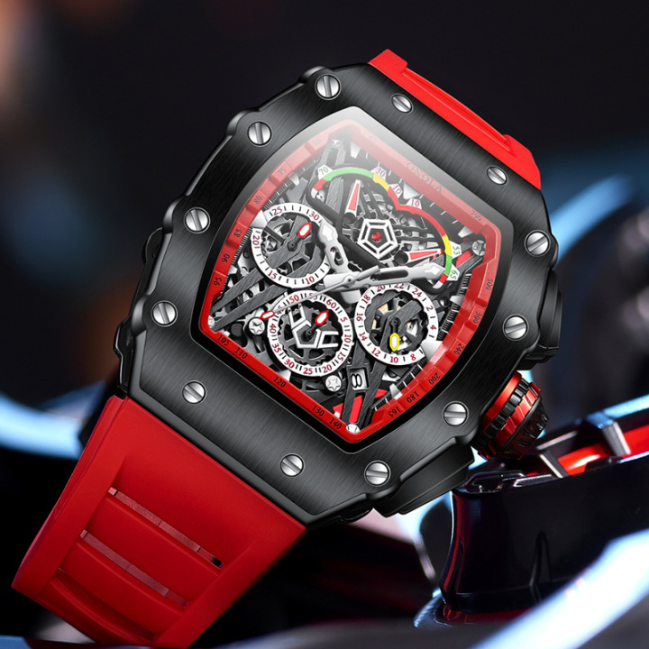 ONOLA 6827 Luminous Waterproof Wrist Watch Men's Quartz Watches With Chronograph Analog