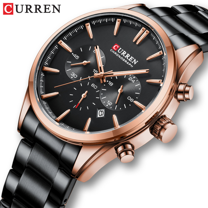 New Arrival CURREN 8446 Hot Selling Men's Watch Luxury Stainless steel Strap Watch 
