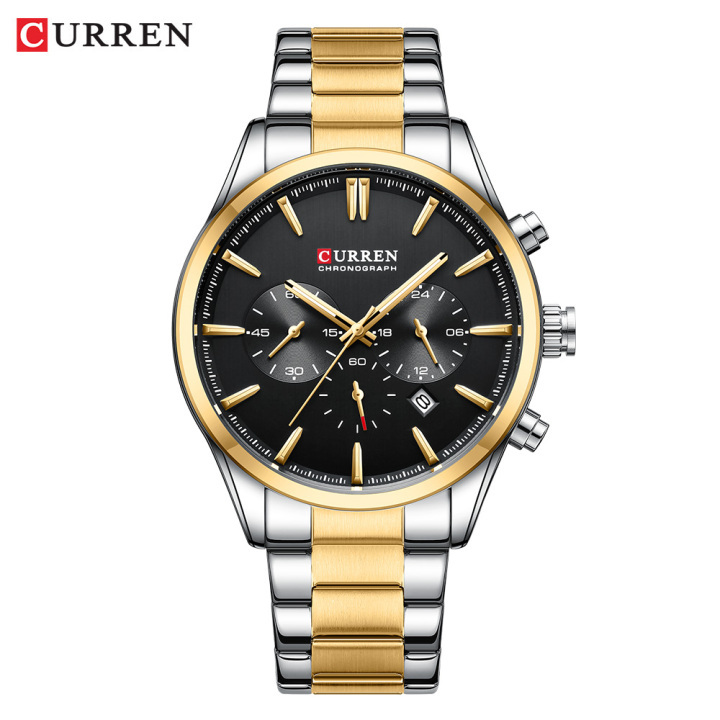New Arrival CURREN 8446 Hot Selling Men's Watch Luxury Stainless steel Strap Watch 