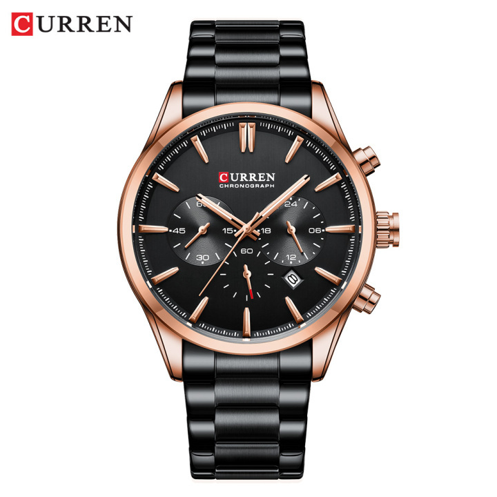 New Arrival CURREN 8446 Hot Selling Men's Watch Luxury Stainless steel Strap Watch 