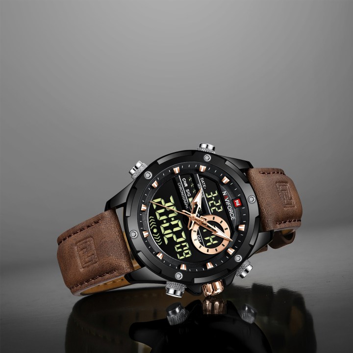 NAVIFORCE 9208 New Men's Quartz Watch Multi functional Student Watch Waterproof  Reloj de hombre