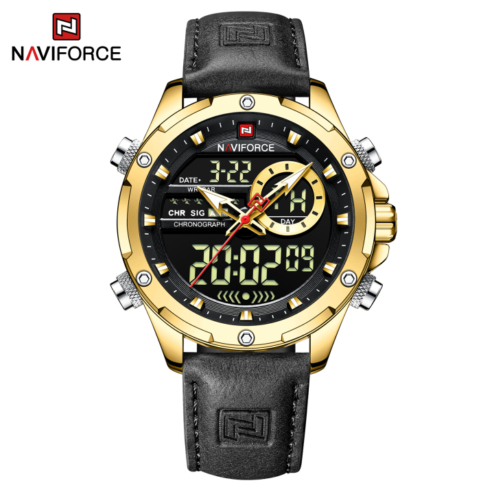 NAVIFORCE 9208 New Men's Quartz Watch Multi functional Student Watch Waterproof  Reloj de hombre