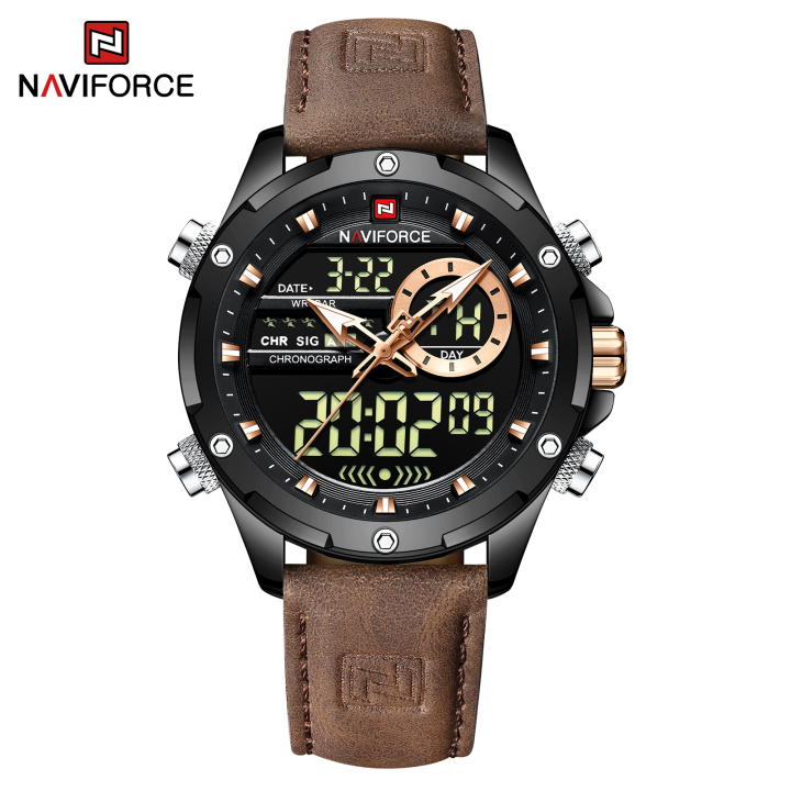 NAVIFORCE 9208 New Men's Quartz Watch Multi functional Student Watch Waterproof  Reloj de hombre