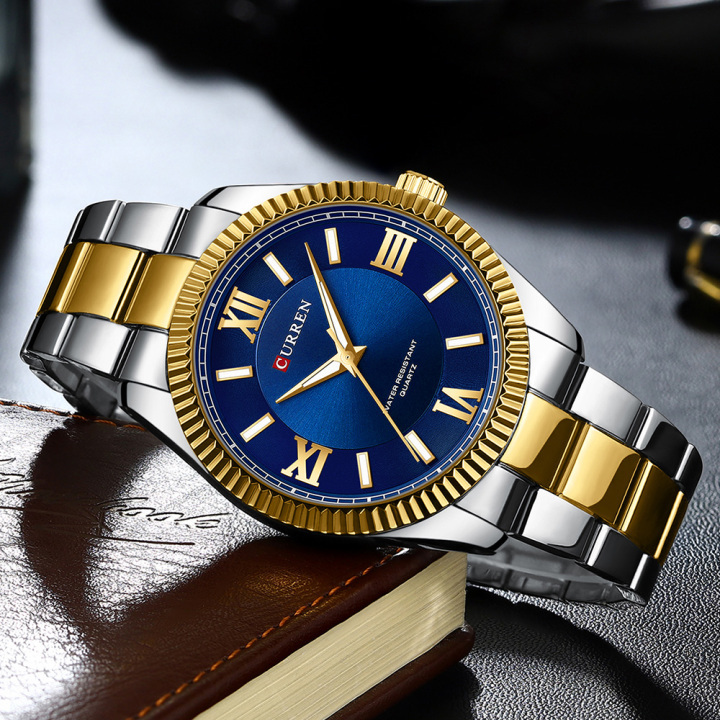 CURREN 2023 New Arrival 8453 Stainless Steel Watch Waterproof Luminous Man Clock reloj
