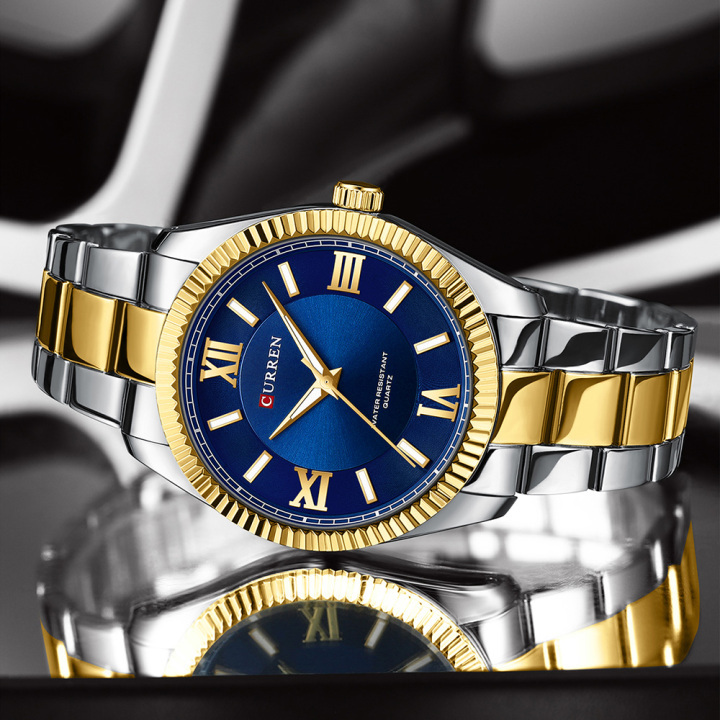 CURREN 2023 New Arrival 8453 Stainless Steel Watch Waterproof Luminous Man Clock reloj