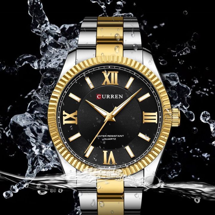 CURREN 2023 New Arrival 8453 Stainless Steel Watch Waterproof Luminous Man Clock reloj
