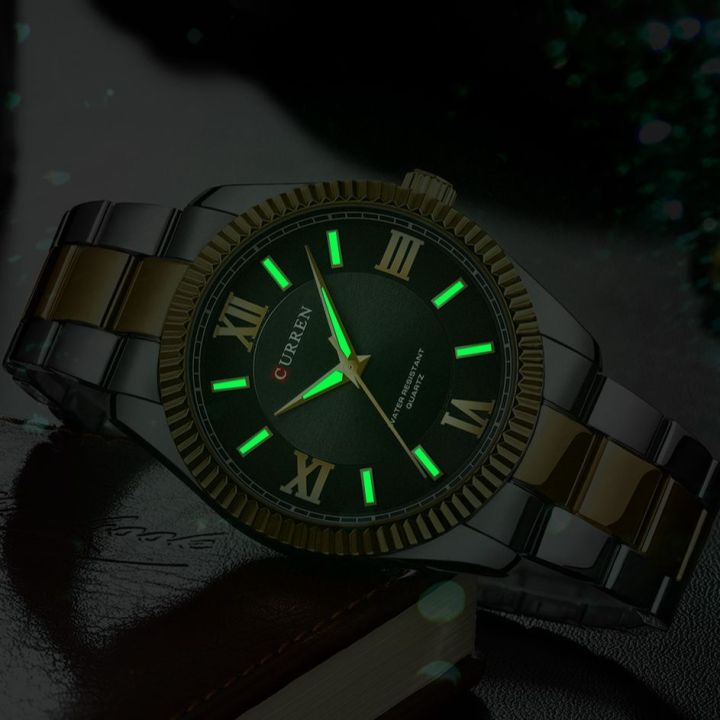 CURREN 2023 New Arrival 8453 Stainless Steel Watch Waterproof Luminous Man Clock reloj