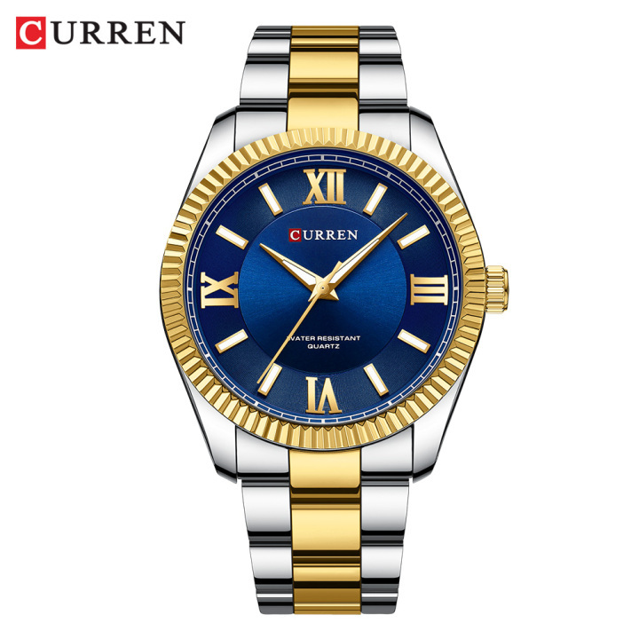 CURREN 2023 New Arrival 8453 Stainless Steel Watch Waterproof Luminous Man Clock reloj
