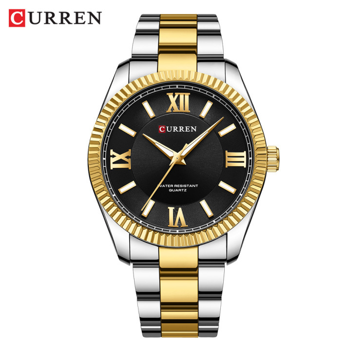 CURREN 2023 New Arrival 8453 Stainless Steel Watch Waterproof Luminous Man Clock reloj