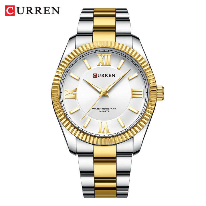 CURREN 2023 New Arrival 8453 Stainless Steel Watch Waterproof Luminous Man Clock reloj
