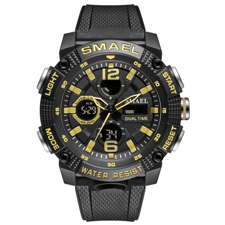 China supplier fashion watch SMAEL 8039 analog digital watches waterproof sport mens watch
