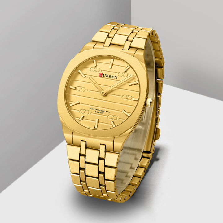 New Arrival CURREN 8444 Hot Selling Men's quartz Watch Stainless steel waterproof watch