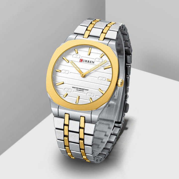 New Arrival CURREN 8444 Hot Selling Men's quartz Watch Stainless steel waterproof watch