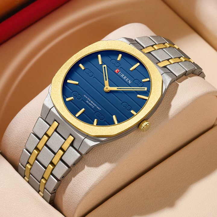 New Arrival CURREN 8444 Hot Selling Men's quartz Watch Stainless steel waterproof watch