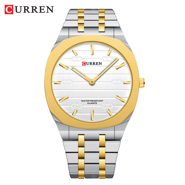 New Arrival CURREN 8444 Hot Selling Men's quartz Watch Stainless steel waterproof watch