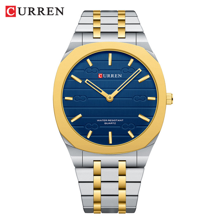 New Arrival CURREN 8444 Hot Selling Men's quartz Watch Stainless steel waterproof watch