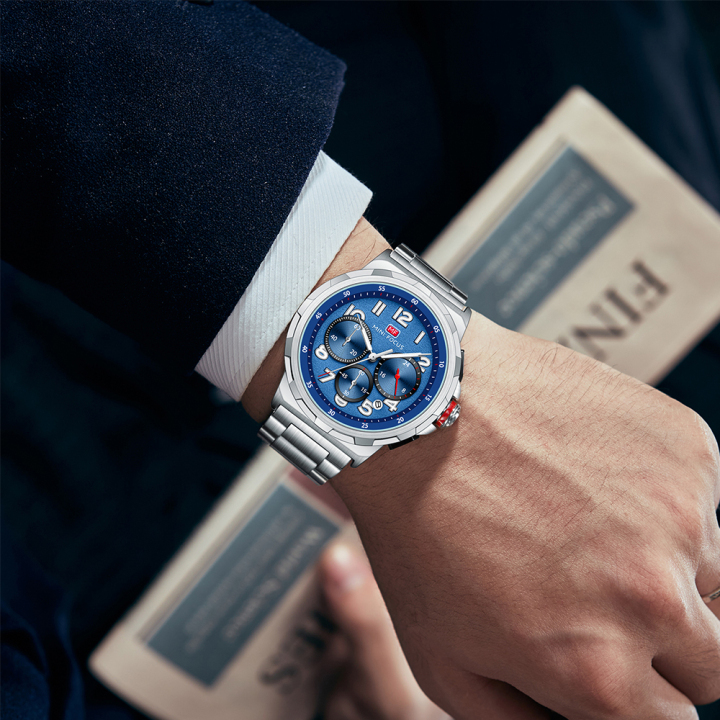 MINI FOCUS MF0492G New Design Fashion Men Quartz Watches Chronograph Waterproof Male WristWatches