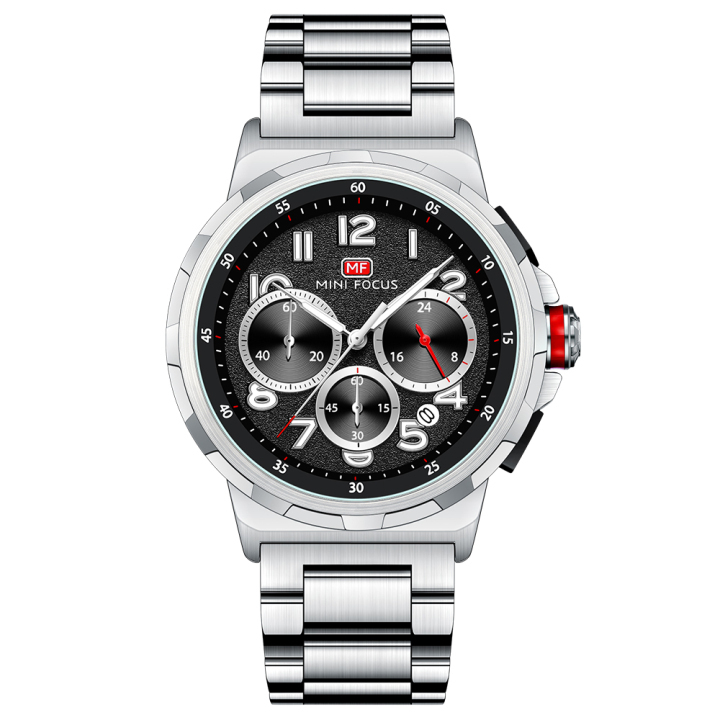 MINI FOCUS MF0492G New Design Fashion Men Quartz Watches Chronograph Waterproof Male WristWatches