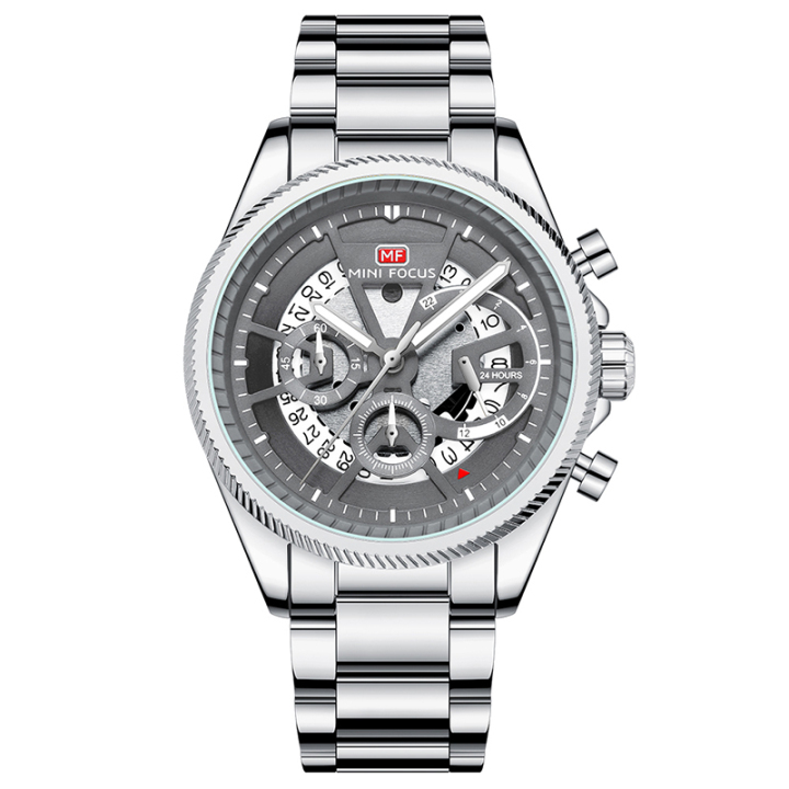 New Arrival MINI FOCUS 0490 Stainless steel band luminous hollow out Casual watch