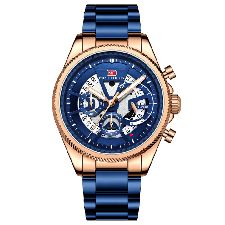 New Arrival MINI FOCUS 0490 Stainless steel band luminous hollow out Casual watch