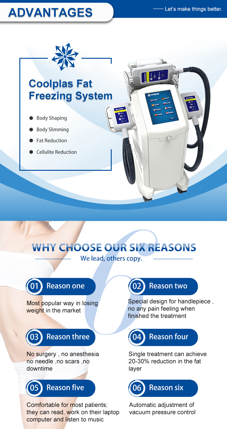 Automatic Cryolipolysis Fat Freezing Machine, For Weight Loss