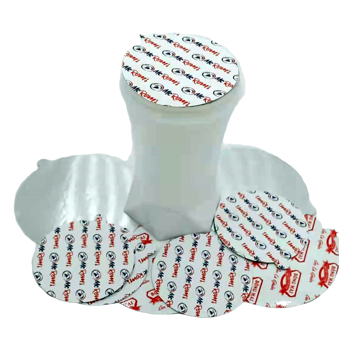 Customized Logo Aluminum Foil Gasket Breathable Sealing Liner Foil Seal for Bottle Jar Cap  induction foil seals