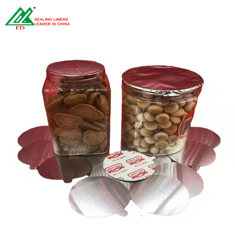 Customized Logo Aluminum Foil Gasket Breathable Sealing Liner Foil Seal for Bottle Jar Cap  induction foil seals