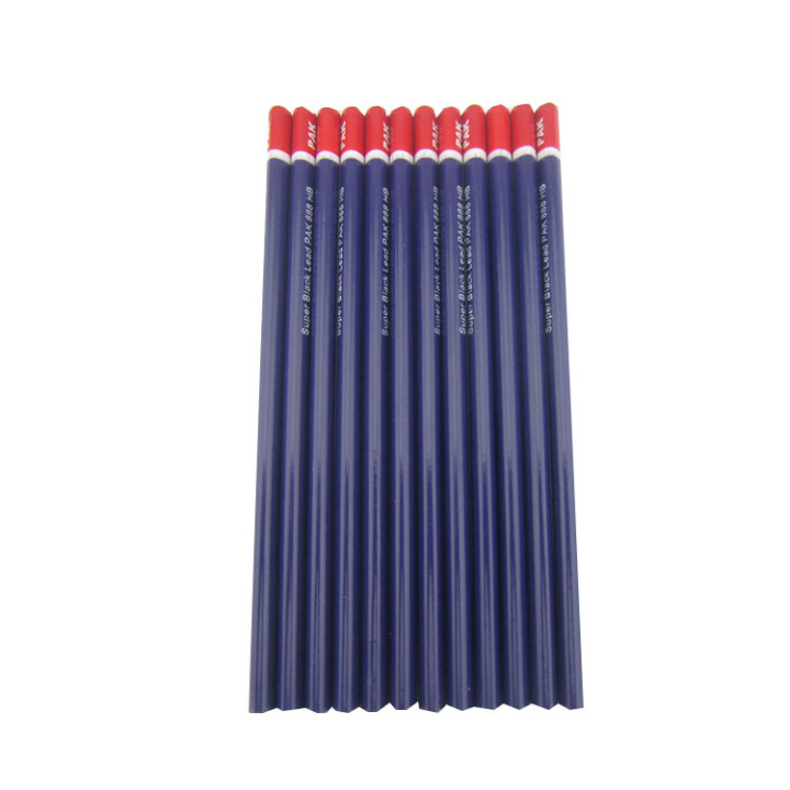Dip end  HB&2BPENCIL with dipping Custom Logo PENCILS Art Writing PVC box packing Cheap Set CHINA PENCIL FACTORY