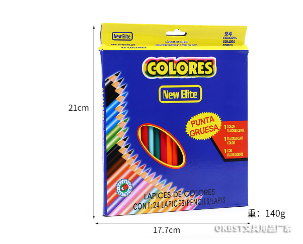 color pencils manufacture 12color sets 24 color 36 colors pencils 7"long color pencils 