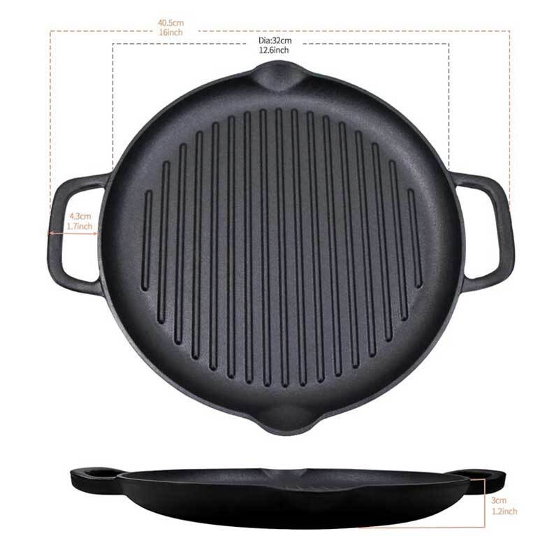 Cast Iron Grill Griddle Pan PCG3232