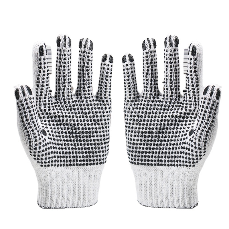 High Quality Cheap Labor Protection pvc dotted working gloves Safety Work pvc dotted cotton Knitted Cotton Gloves for sale