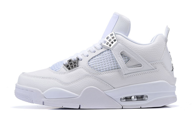 Air jordan 4 store silver