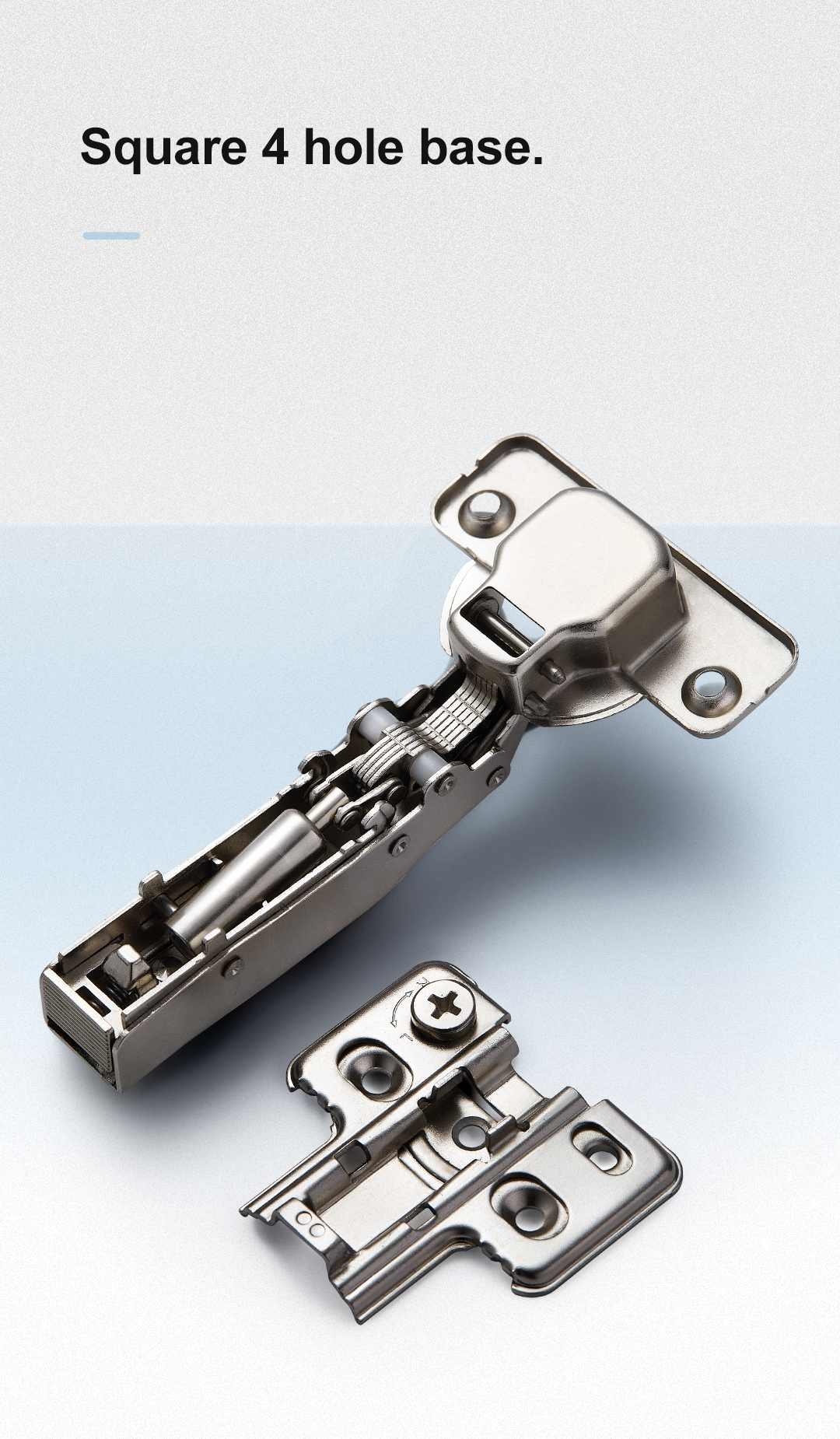 3D Clip On Soft Closing Hinge Adjustable Hydraulic Concealed Hinge for Kitchen Door Cabinet  