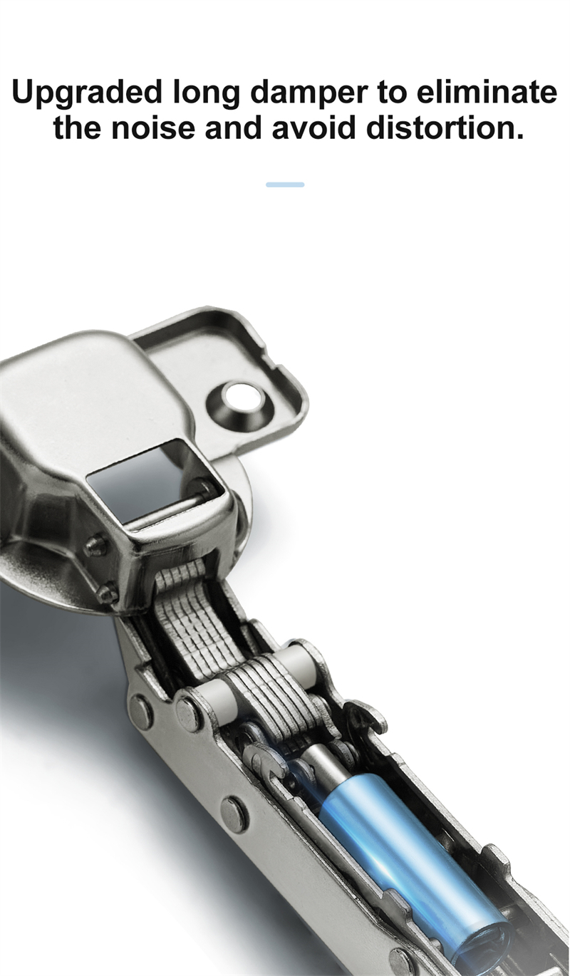 Clip On Soft Closing Hinge Furniture Hardware Cabinet Door Hinge 4 Hole Hinge Nickel Plated  