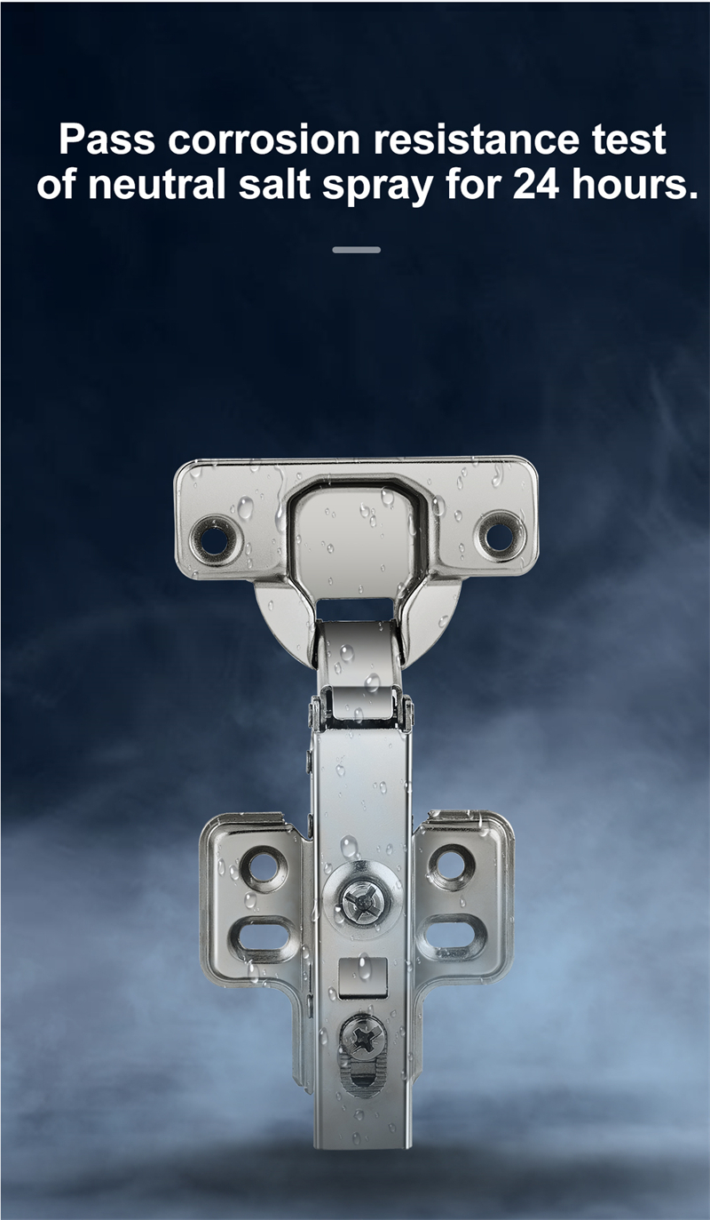 Clip On Insert Soft Closing Hinge Hydraulic 4 hole Door Hinge for Furniture Kitchen Cabinet  