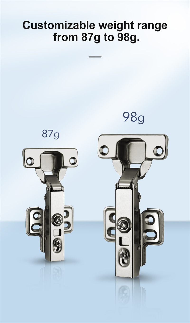 Clip On Insert Soft Closing Hinge Hydraulic 4 hole Door Hinge for Furniture Kitchen Cabinet  