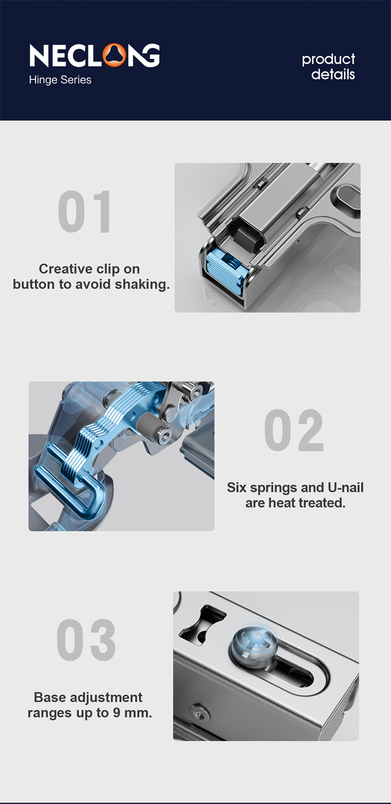 Clip On Cabinet Door Hinge Soft Closing Hydraulic Kitchen Hinge Furniture Cabinet Hardware  