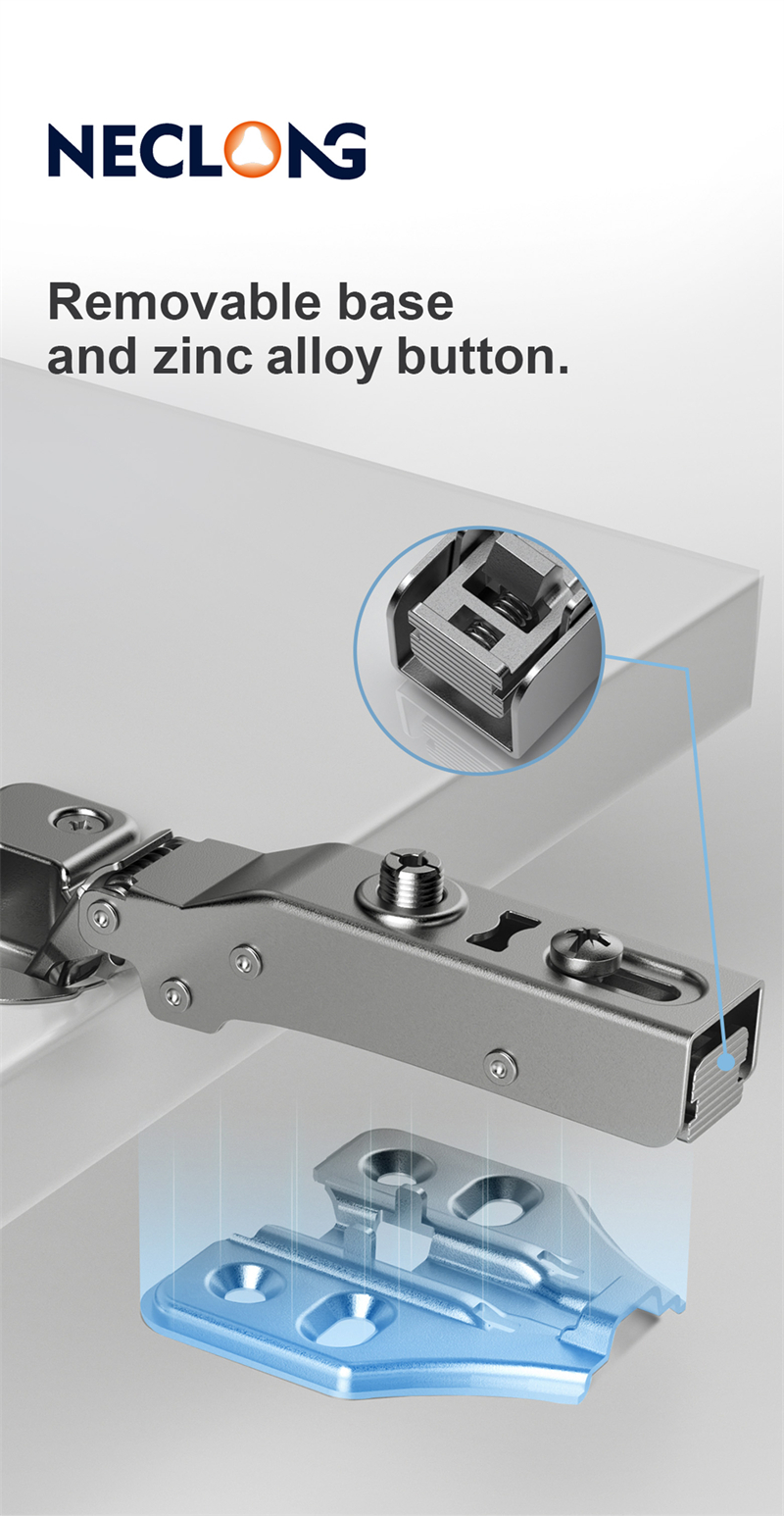 Soft Closing Hinge Hydraulic Clip On Cabinet Door Hinge Butterfly Base Furniture Hardware  
