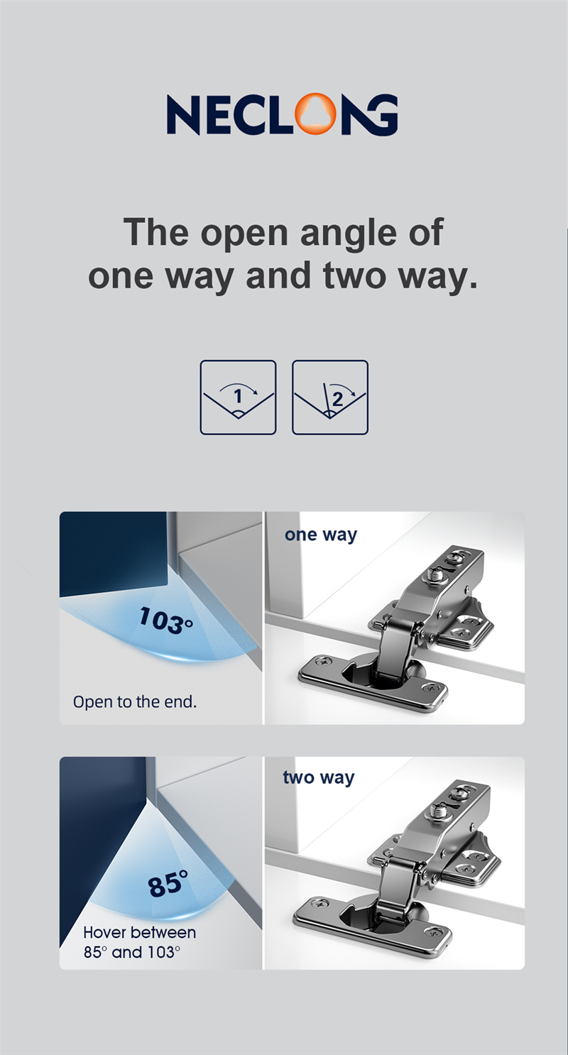 Fix Base Soft Closing Hinge Hydraulic Cabinet Door Hinge Furniture Hardware Copper And Double Nickel Plated  