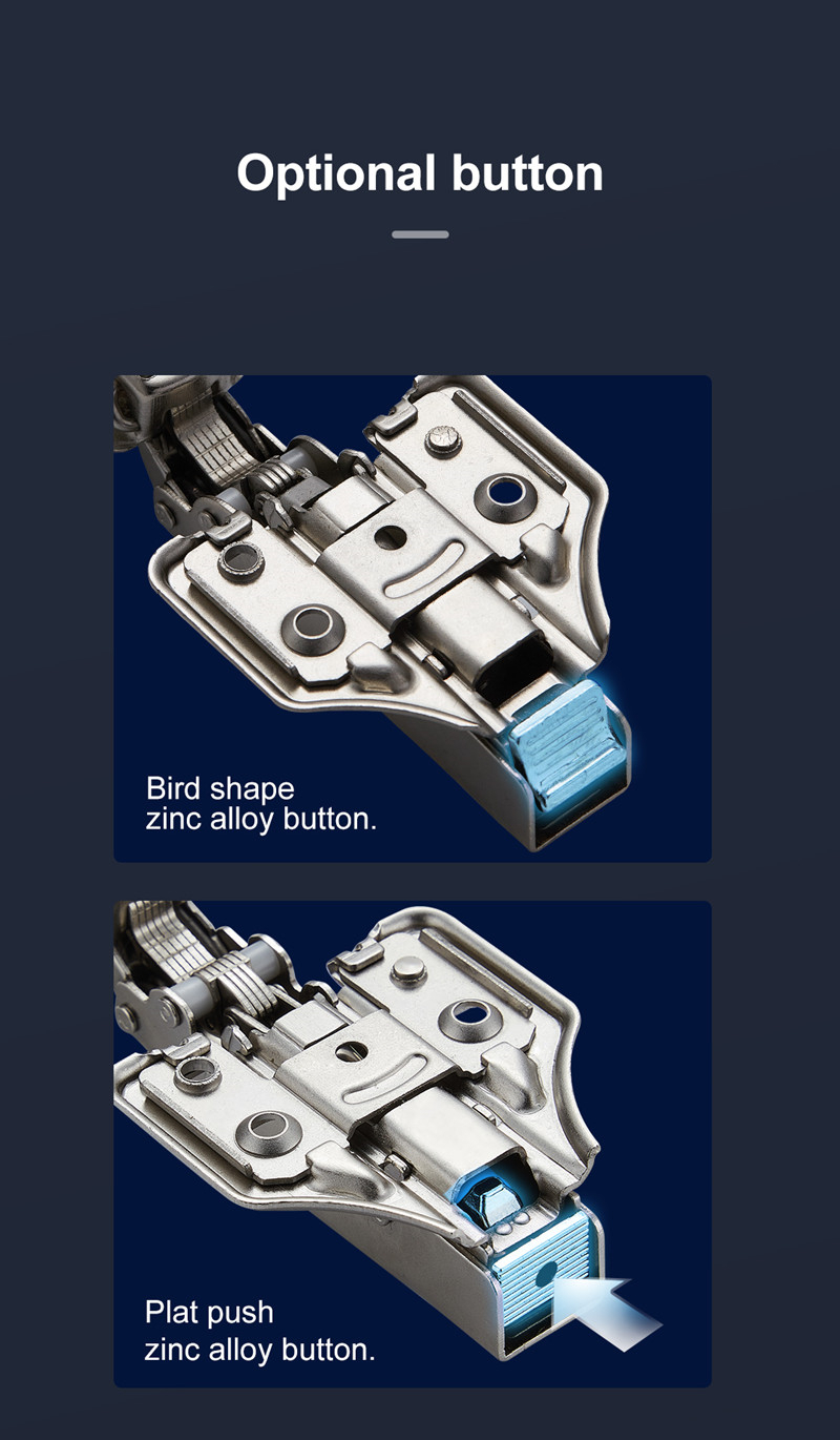 3D Adjustable Hinge Furniture Concealed Hinge Soft Close Steel Hinge Fitting cabinet Hinges Double Plated  