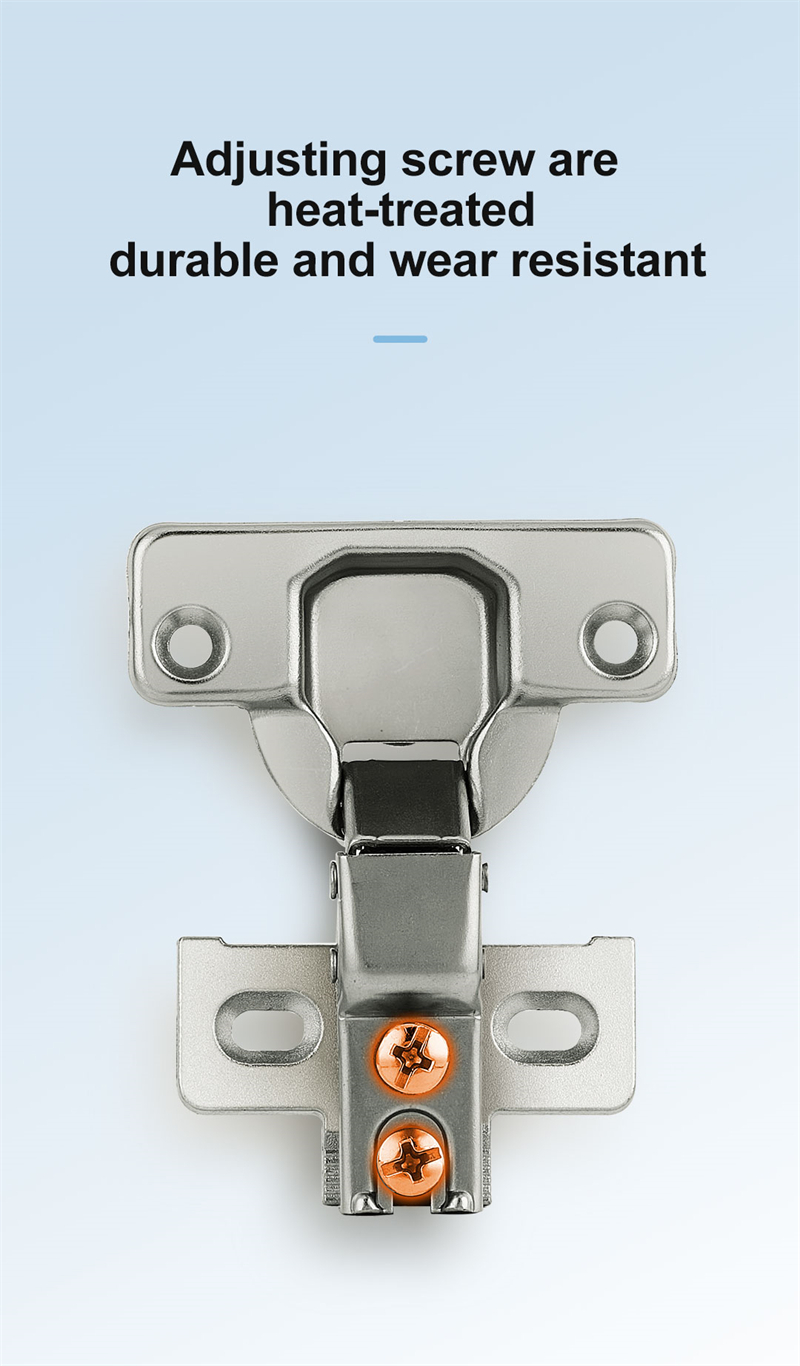 Short Arm Hinge Cabinet Door Furniture Hardware Hinge Nickel Zinc Alloy Base with Hook  