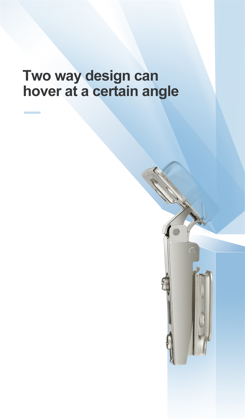 Two Way Normal Hinges without Hydraulic Full overlay Concealed Cabinet door Hinges 4 hole hidden door hinges  