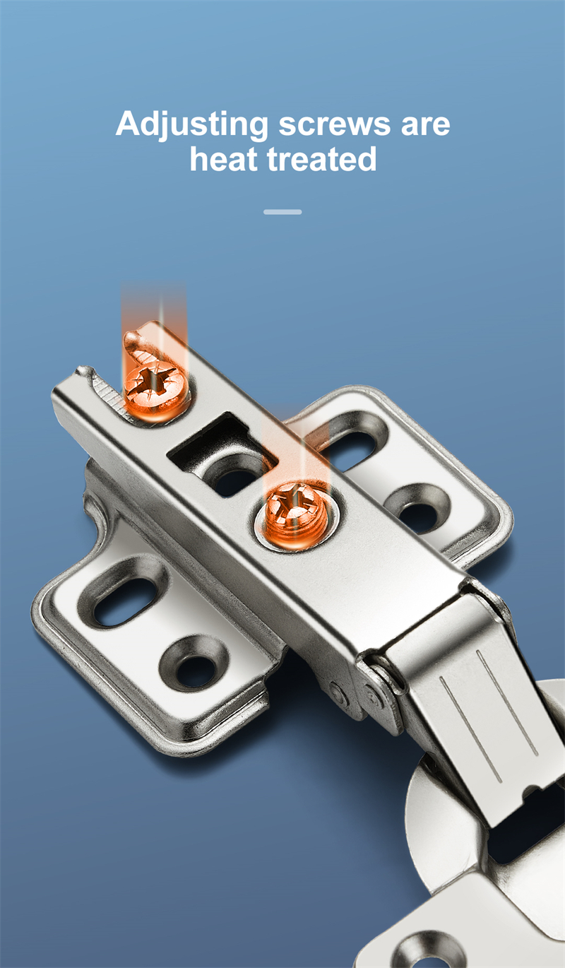 Two Way Normal Hinges without Hydraulic Full overlay Concealed Cabinet door Hinges 4 hole hidden door hinges  