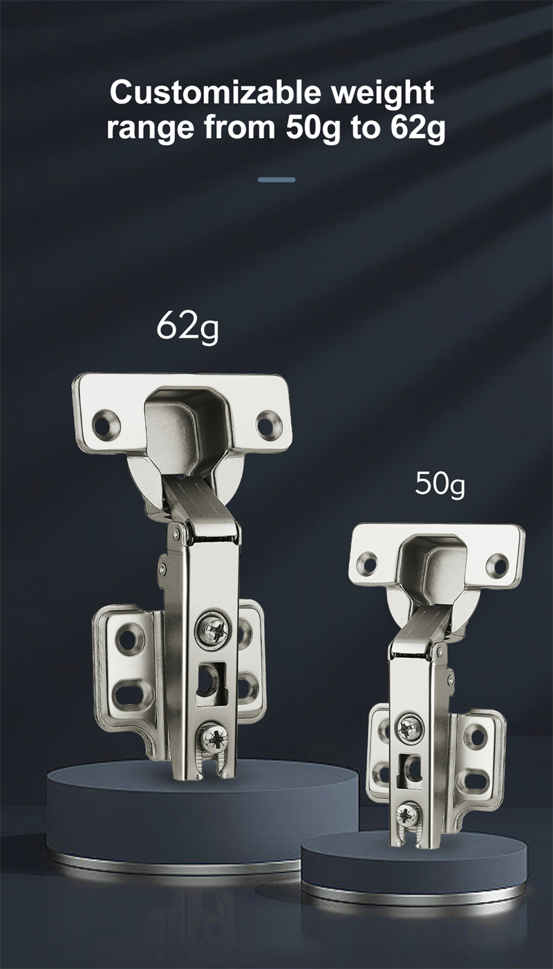 Two Way Normal Hinges without Hydraulic Full overlay Concealed Cabinet door Hinges 4 hole hidden door hinges  