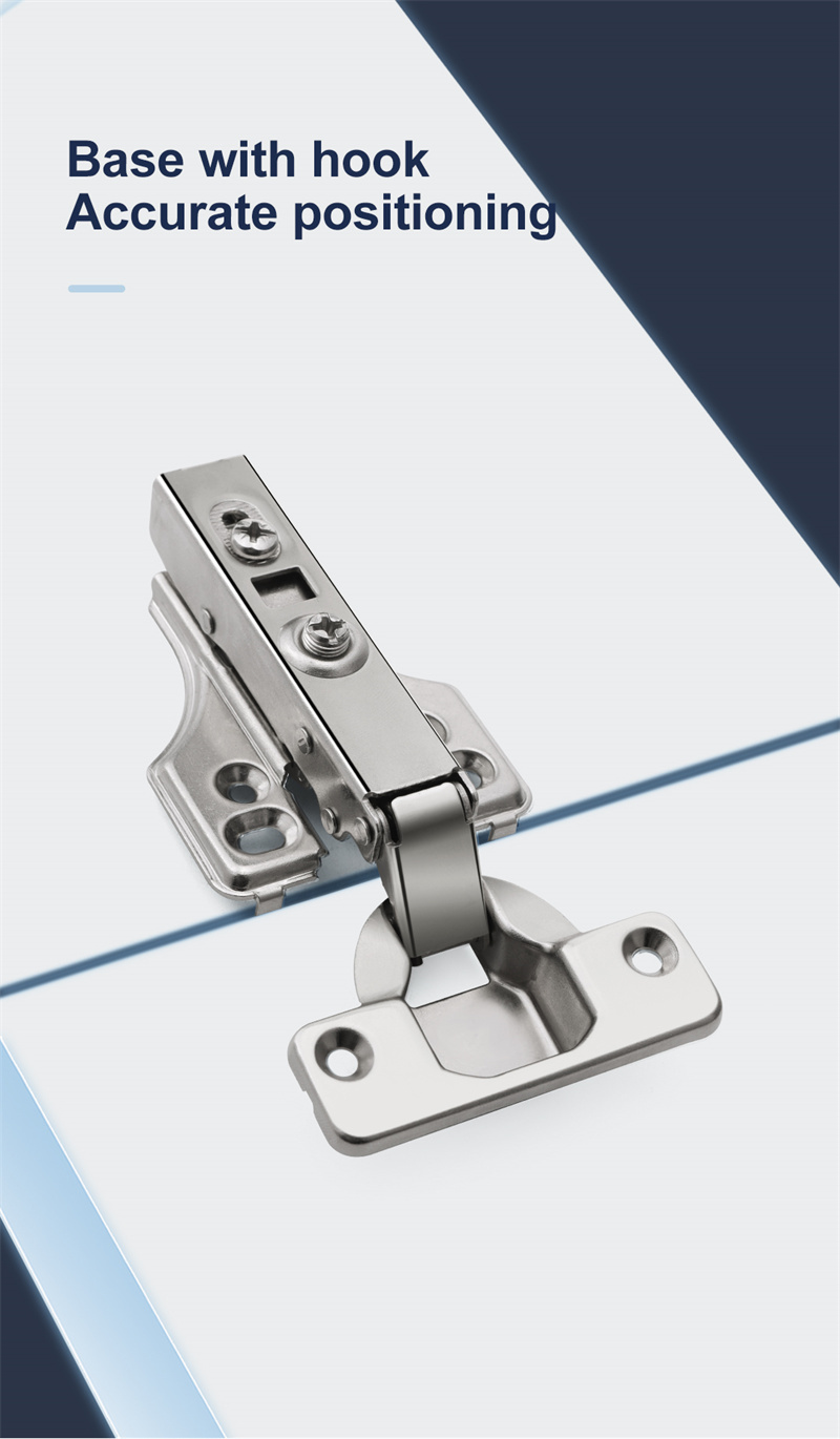 Clip On Soft Closing Hinge Furniture Hardware Cabinet Door Hinge Butterfly Base  